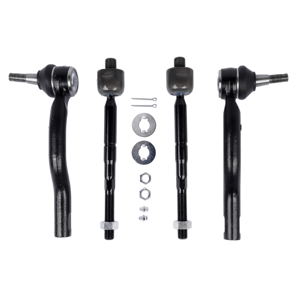 前悬架套件 4x Front Tie Rod Ends Set Outer & Inner Fits for Nissan Altima 2013-2018 Maxima 2016-2023 2.5L 3.5L ES801196 ES801197 EV801066-1