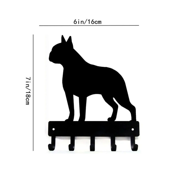 CIFbuy™ 波士顿梗钥匙挂钩 双功能壁挂收纳架（TikTok、temu下自提）-1