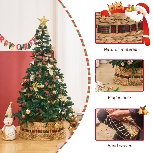 手工编织圣诞树裙-3