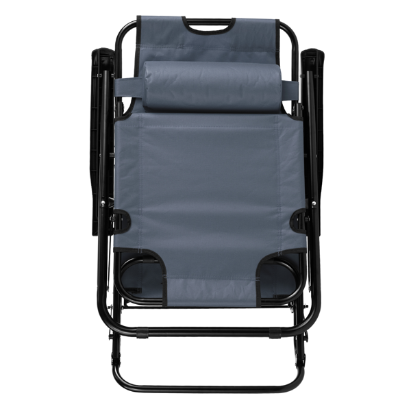 140*60*87cm 户外躺床 黑色铁管 灰色牛津布床面  130kg 可变躺床-5