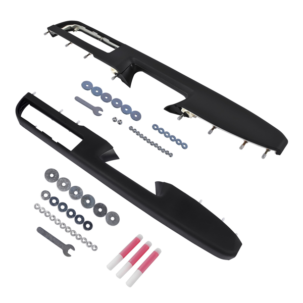 门扶手 Front Driver and Passenger Side Door Armrest Black for Chevy Avalanche Tahoe Silverado Suburban GMC Sierra Yukon Stainless Steel 80994 20920362 20954878-6