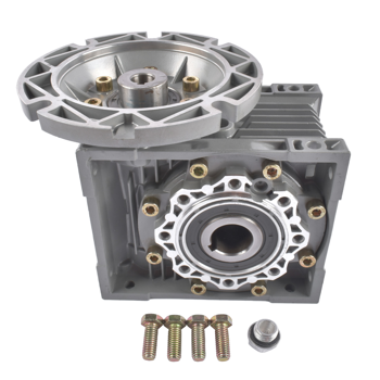 减速机 Worm Gear Speed Reducer MRV063 Gear Ratio 100:1 56C Mounting Flange 0.57HP Rated Cast Aluminum