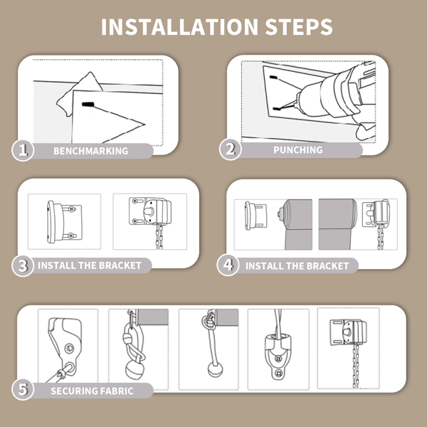 6'X6' 核桃色HDPE拼接卷帘-2