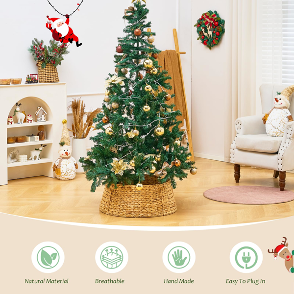 手工编织圣诞树裙-5