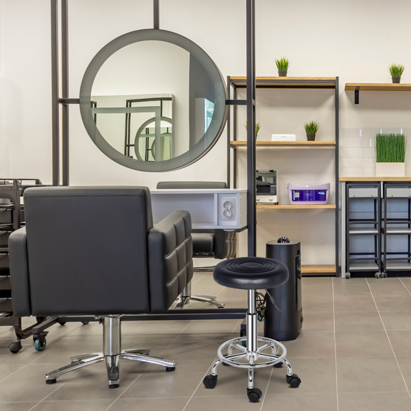 椅子 技师椅 不带靠背 黑色 1个装-14