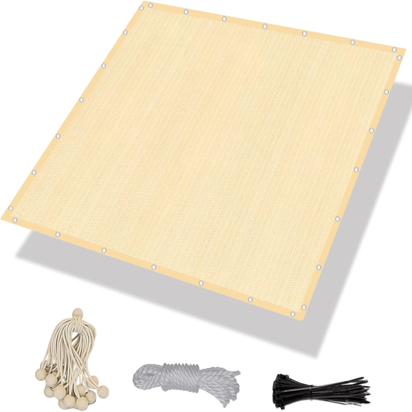 XISHAN 6'X10' 摩卡色HDPE花园网-2