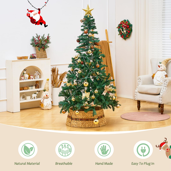 手工编织圣诞树裙-5