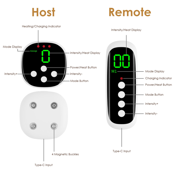 （自提可发加拿大，temu&tk下自提单）便携式EMS背部加热按摩垫，19档强度调节，3种加热模式（104-122℉），无线充电设计，通用腰带尺寸，男女皆宜的理想礼物，缓解疼痛与放松身心-12