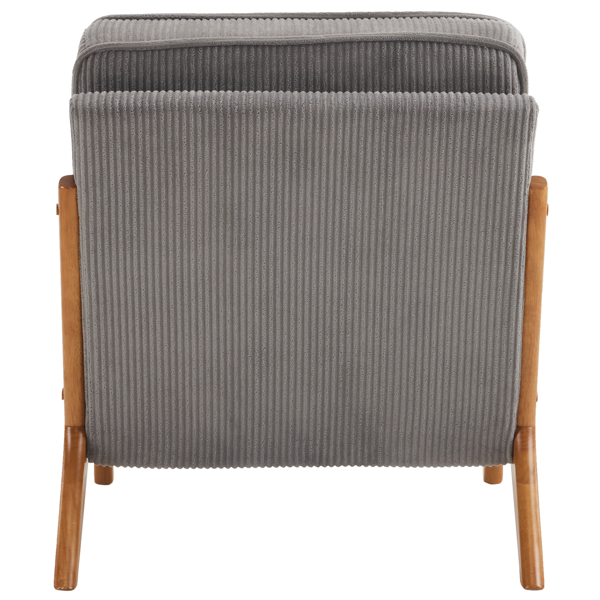 1pcs款 矮扶手椅 65*80*78cm 条绒 浅灰色 室内休闲椅-13