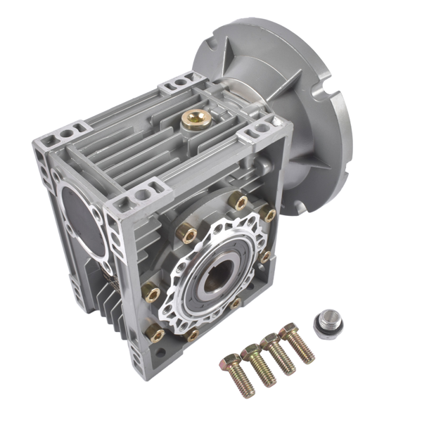 减速机 Worm Gear Speed Reducer MRV063 Gear Ratio 100:1 56C Mounting Flange 0.57HP Rated Cast Aluminum-2