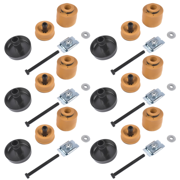 车身安装衬套套件 6Pcs Body Mount Kit Replacement for 08-16 Ford F450 Truck Crew Cab&Chassis 7C3Z1000154AA/AB-7