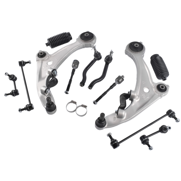 控制臂套件 12PCS Front Lower Control Arms Tierod Set Fit for 2007-2012 Nissan Altima(Excludes Hybrid) and 2013 Altima ONLY Couple Models-2
