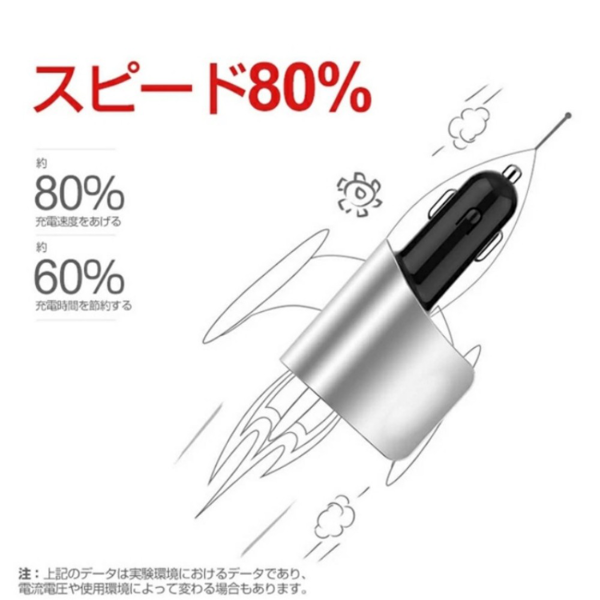 车载充电器 快充 HY10 QC3.0 灰色-3