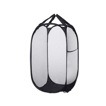 脏衣篮 方口侧网布 黑色