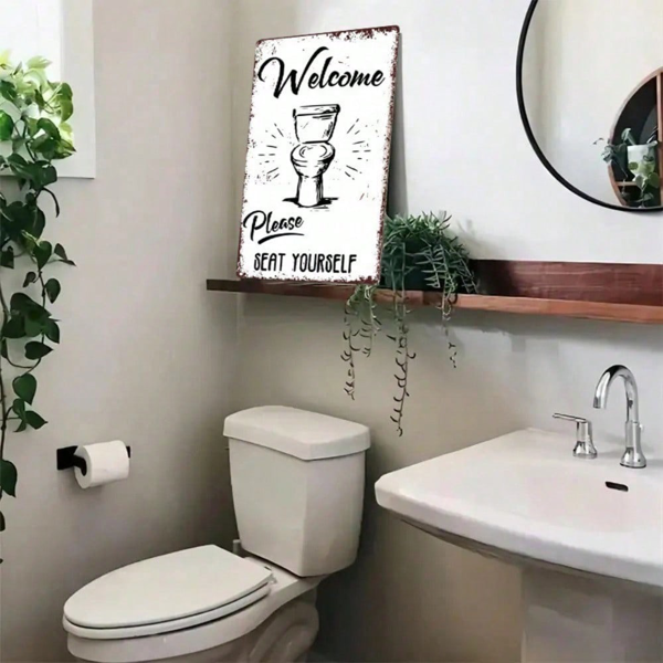 CIFbuy8x12 英寸 ( 20.3x30.5cm )复古风乡村风铝合金标牌适用于酒吧、咖啡馆、Bathroom（TikTok、temu下自提）-6