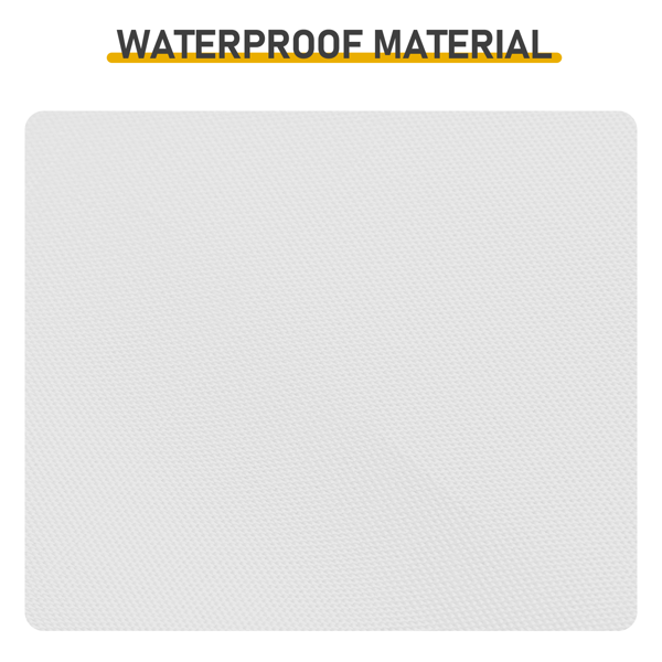 5X5FT 白色  4围(2围2门) 折叠棚 顶布/围布涂银 210D牛津布 白色喷塑钢管 带2个网格收纳袋 配拎包-13