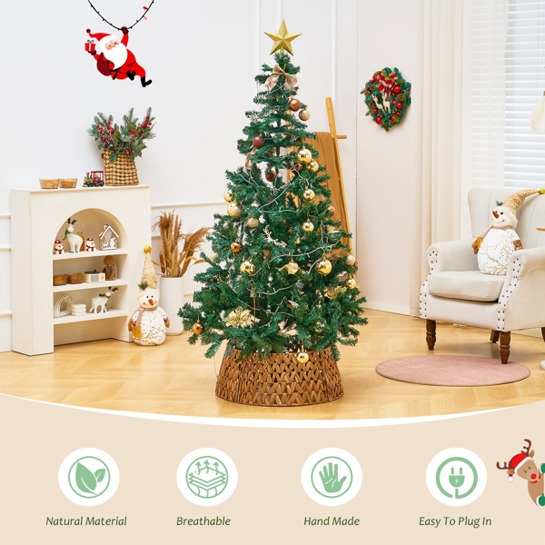 手工编织圣诞树裙-3