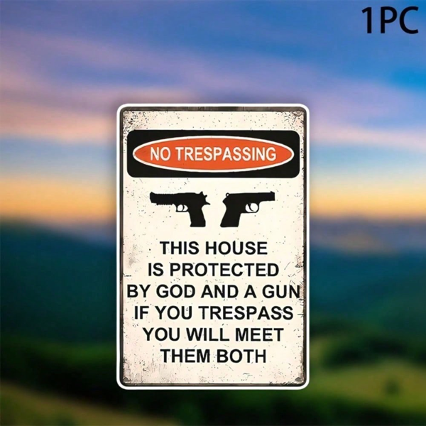 CIFbuy8x12 英寸 ( 20.3x30.5cm )复古风怀旧风铝合金标牌（TikTok、temu下自提）-3