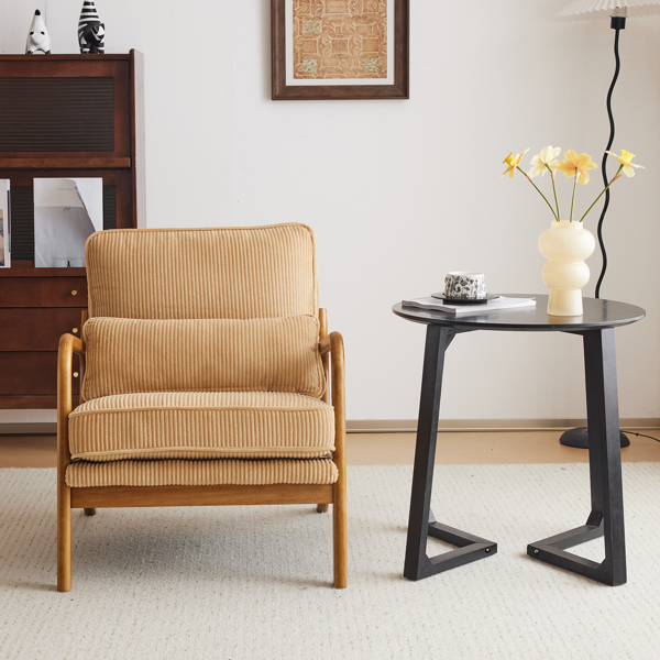 1pcs款 矮扶手椅 65*80*78cm 条绒 卡其色 室内休闲椅-14