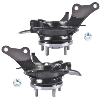 转向节总成 2Pcs Front Spindle Knuckle Steering Left & Right Fit for Kia Sportage EX LX 2.0L l4 2.7L V6 698-057 698-056