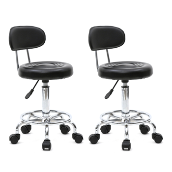 椅子 技师椅 黑色 2个装 131305
