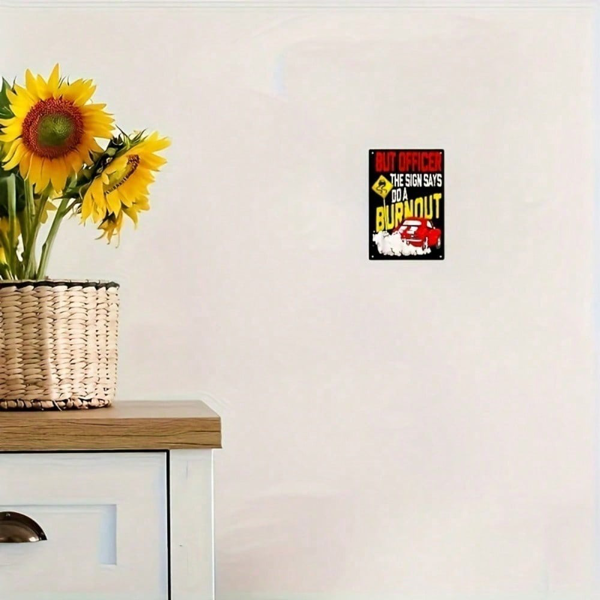 CIFbuy12x8 英寸 ( 30.5x20.3cm )复古风怀旧风铝合金标牌适用于车库、男士空间（TikTok、temu下自提）-5