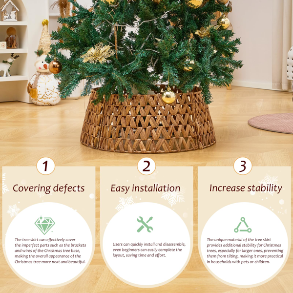 手工编织圣诞树裙-7