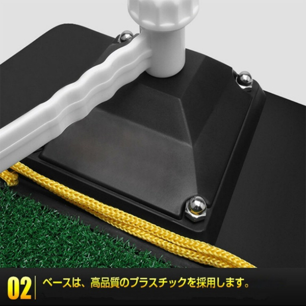 高尔夫挥杆练习器 黑色底板 8MM 浅绿草-3