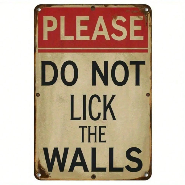 CIFbuy8x12 英寸 ( 20.3x30.5cm )复古风怀旧风铝合金标牌适用于家居（TikTok、temu下自提）-1