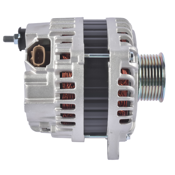 发电机 12V 130A Alternator With Pulley Fits for INFINITI EX35 EX37 Nissan 370Z Coupe Sedan Sport Utility 2017-2022 Silver 1Pc-5