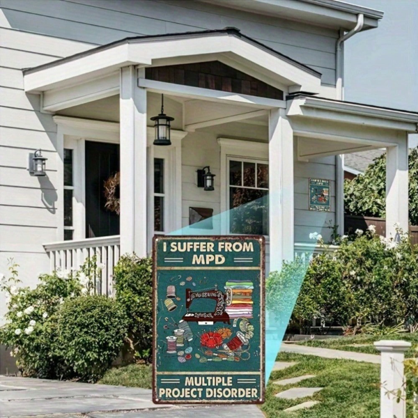 CIFbuy8x12 英寸 ( 20.3x30.5cm )复古风趣味铝合金标牌（TikTok、temu下自提）-4