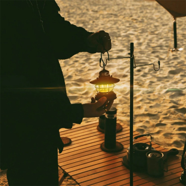 户外折叠铝合金支架 蓝色 四节双钩（带地钉）总长度149cm-9