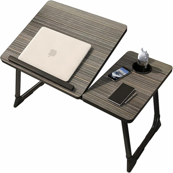 桌子 床上折叠桌 5档升降 黑金丝