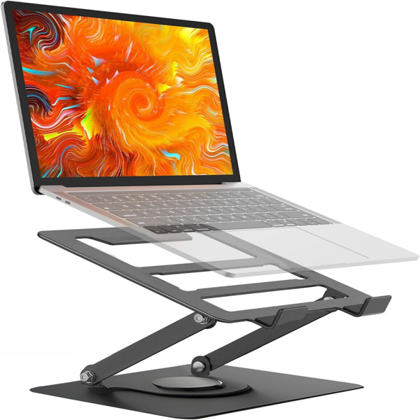 黑色电脑支架可旋转360度-3