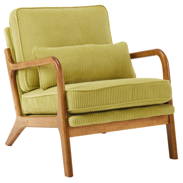 1pcs款 矮扶手椅 65*80*78cm 条绒 橄榄绿 室内休闲椅-20