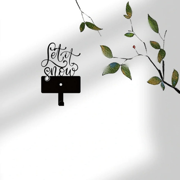 CIFbuy™ 2件装优雅金属挂钩 多功能钥匙腰带墙面收纳架（TikTok、temu下自提）-5