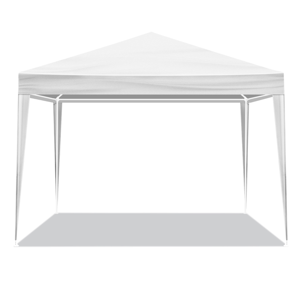 10*10ft  白色  4围 仿折叠棚 2门2窗  PE布 喷塑铁管-3