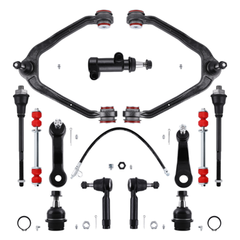 13件式前控制臂套件（含聚氨酯衬套），适用于雪佛兰Silverado/GMC Sierra 1500四驱车型