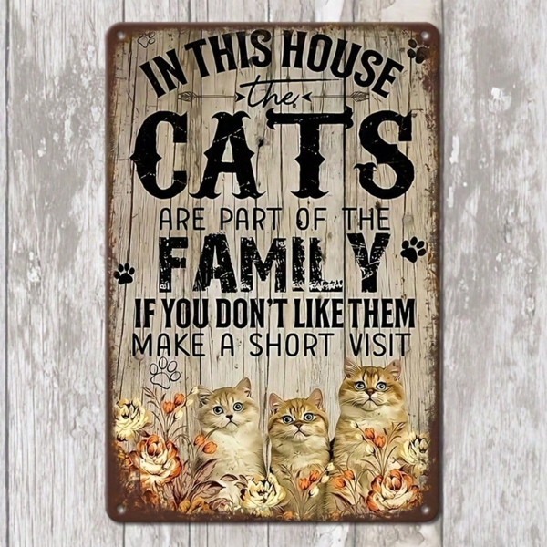 CIFbuy8x12 英寸 ( 20.3x30.5cm )复古风乡村风铝合金标牌Farmhouse适用于家居（TikTok、temu下自提）-4