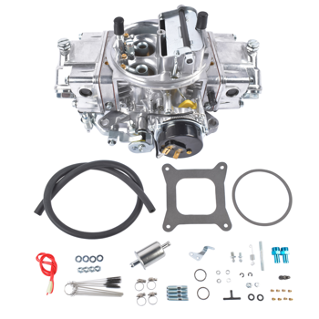 化油器 750 CFM 4 Barrel Double Pumper Carburetor Aluminum Electric Choke BR-67257 Shiny
