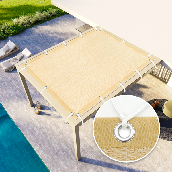 XISHAN 6'X10' 摩卡色HDPE花园网-19