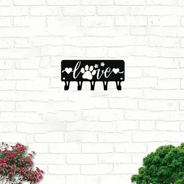 CIFbuy™ 萌宠主题钥匙架 美学金属墙饰收纳系统（TikTok、temu下自提）-1