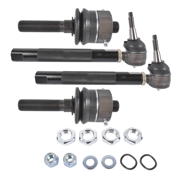 重型拉杆 0-6" Heavy Duty Tie Rod Ends Kits Fit for Chevy Silverado 2500HD 2011-2023 3500HD 2011-2024 GMC Sierra 2500HD 3500HD 2011-2023 Black-6