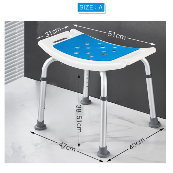 洗澡椅 无靠背无扶手-6
