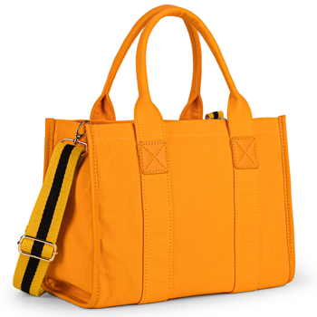 Canvas Tote Bag for Women Top Handle Handbag Crossbody Tote Bag for Women-Orange