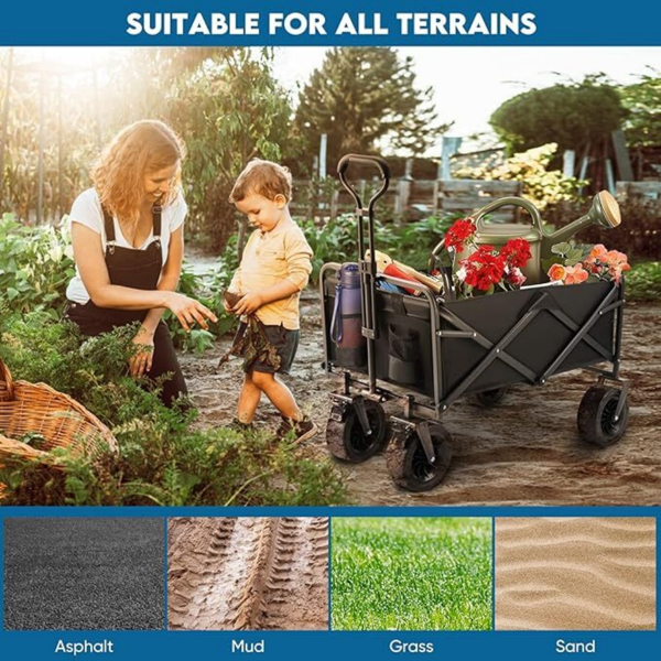 5寸可折叠手推车承载100KG-UK-19