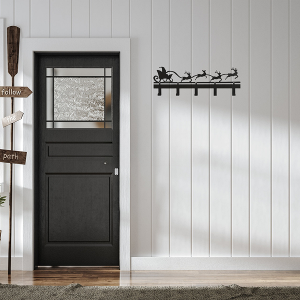 CIFbuy™ 金属圣诞剪影钥匙挂钩 双功能包包钥匙收纳装饰（TikTok、temu下自提）-4