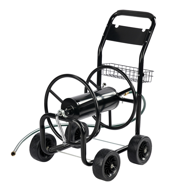 【同款编码：24264623】97*53*100cm 黑色 铁质 带绿色水管 铁轮辐 水管车[不是充气轮胎]-6