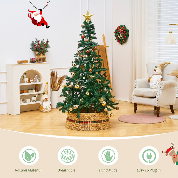 手工编织圣诞树裙-4