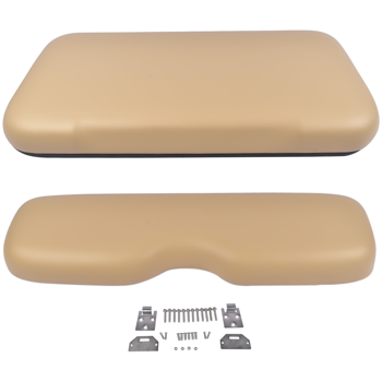 坐垫套装 Front Seat Cushion Kit with Hardware Tan Color Replacement for EZGO TXT Golf Cart 1994-2013 71751-G01 71751-G03